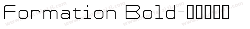 Formation Bold字体转换